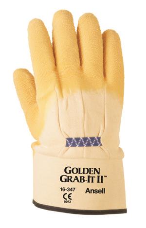 ANSELL GOLDEN GRAB-IT II SAFETY CUFF - Tagged Gloves